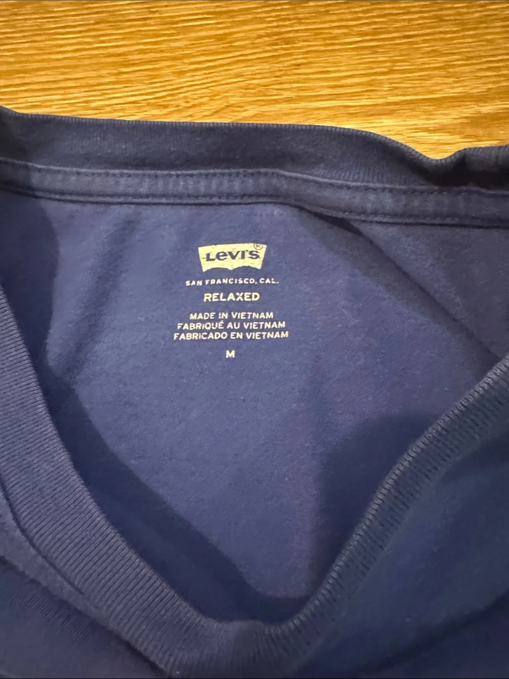 Levi's Blue Tee with Multicolor Logo